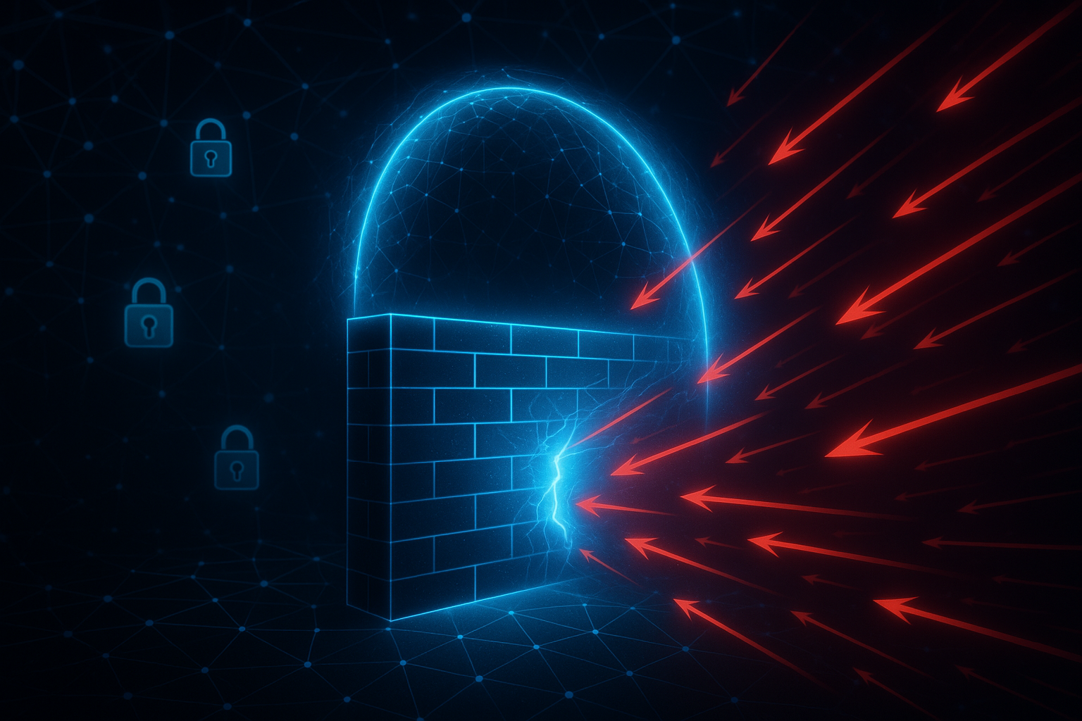 Cyber threats blocked by an intelligent firewall